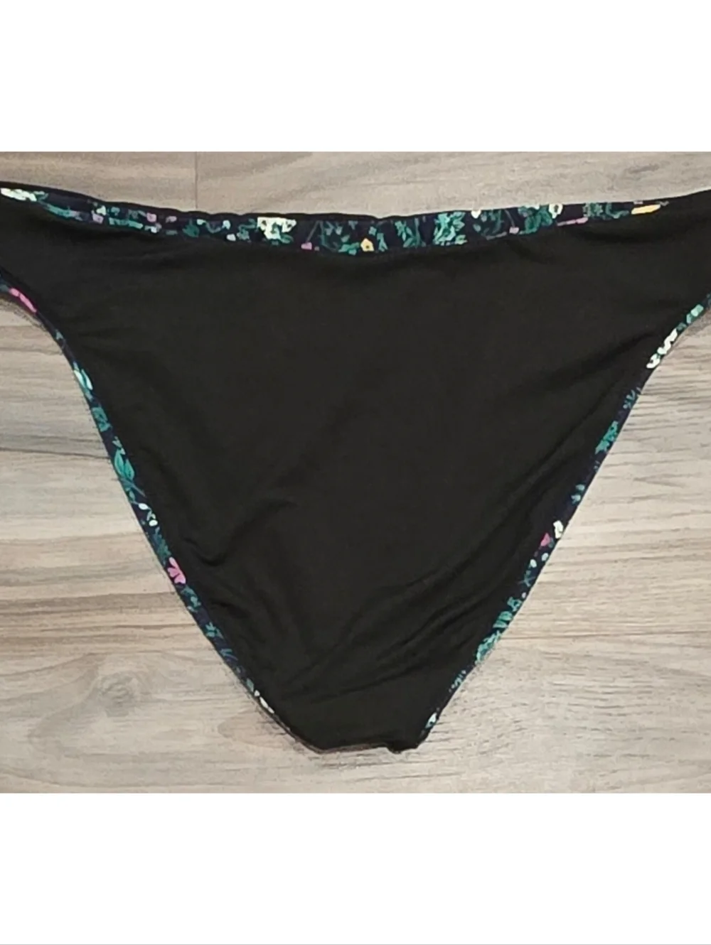 J.Crew Reimagined Floral Bikini Set 36D Navy Two Piece Swimsuit Womens